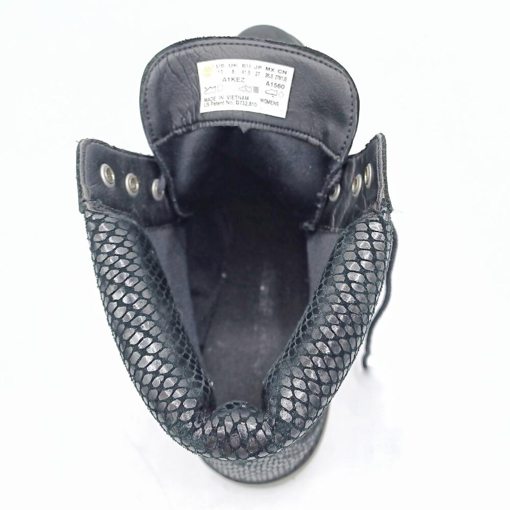 Timberland Sensorflex Charcoal Suede Waterproof Lace-Up Boots, Snakeskin Detail - Picture 13 of 16